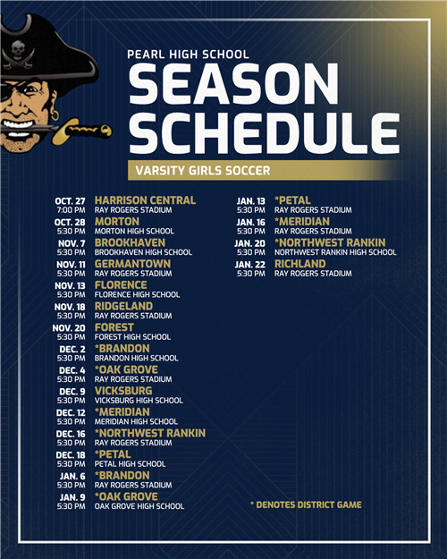 Varsity Schedule